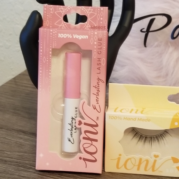 3D Faux Mink EyeLashes Orange Sorbet with glue New - Picture 7 of 10